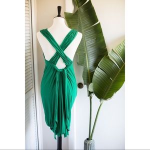 Green Strappy Summer Dress